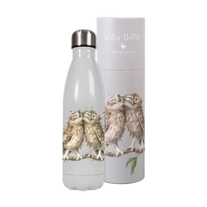 Wrendale Designs Birds of a Feather Owl Water Bottle